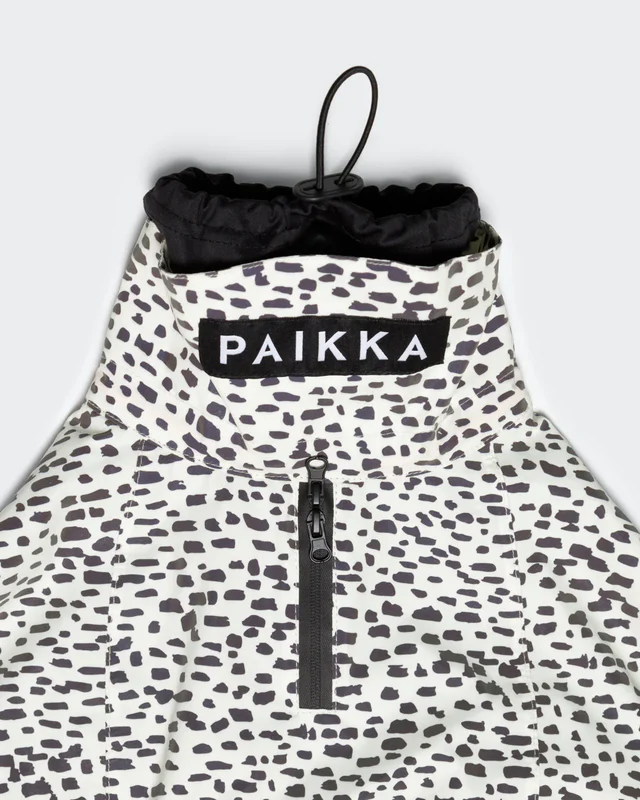 Imperméable réfléchissant noir et blanc pour chien – Image 3