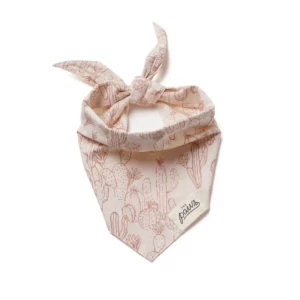 Bandana cactus beige pour chien